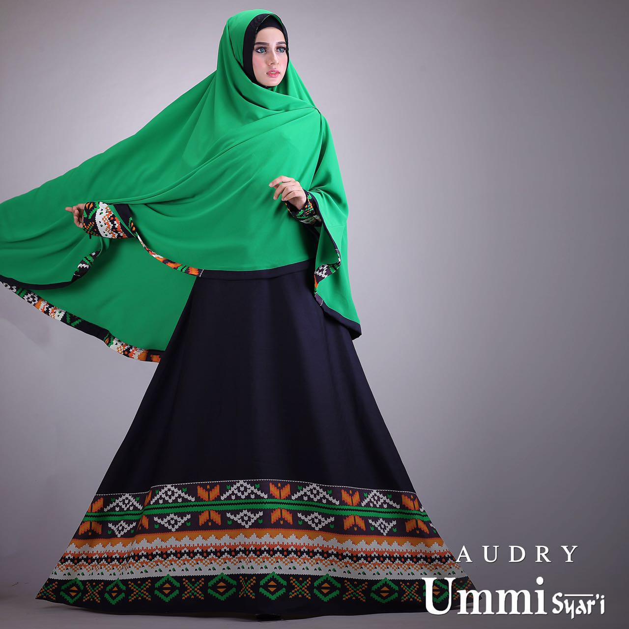 Contoh Model Baju  Hijab  Simple  Audry Syar  By Az Zahra 